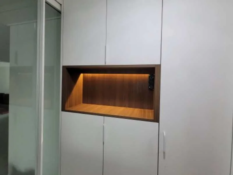 군포 신발장 간접조명 오픈장 리폼 시공 후